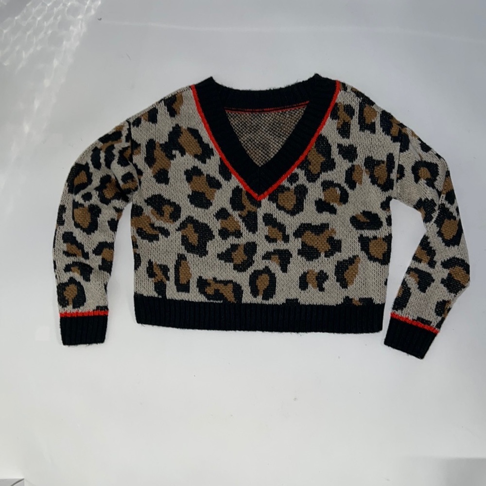 Cute cropped v neck sweater